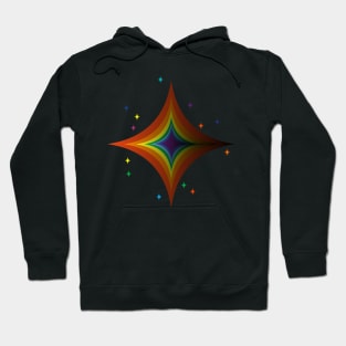 Rainbow star Hoodie